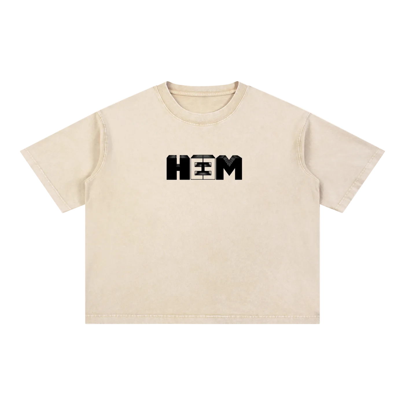 HEEM™ Stamped Snow Wash Boxy Tee