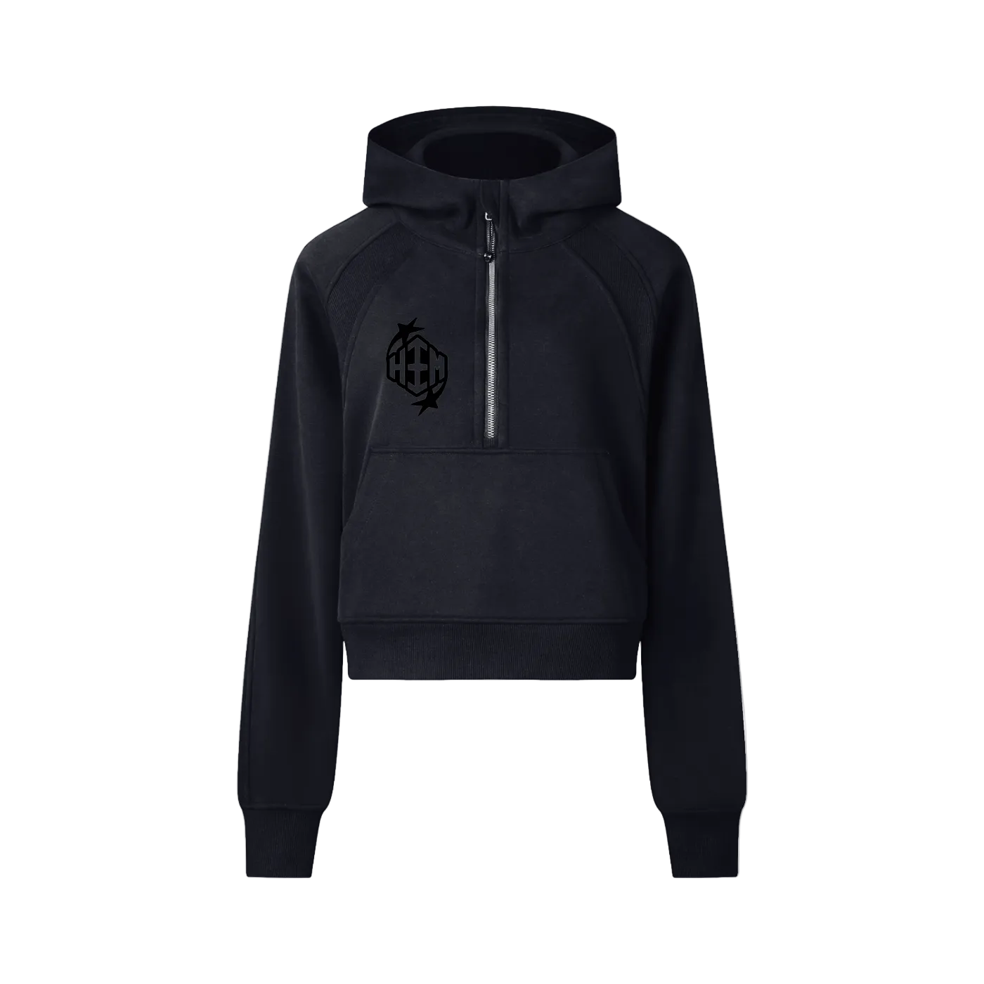 HEEM™ Cropped Half-Zip Hoodie