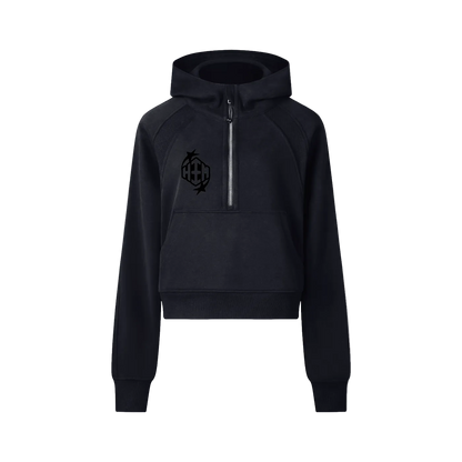 HEEM™ Cropped Half-Zip Hoodie