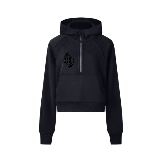HEEM™ Cropped Half-Zip Hoodie