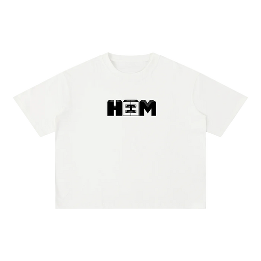 HEEM™ Stamped Snow Wash Boxy Tee